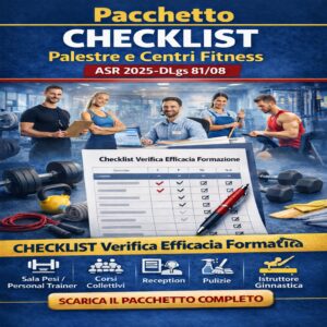 Checklist Verifica Efficacia Formazione Palestra (D.Lgs 81/08)