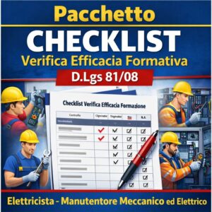 checklist sicurezza elettricista manutentore dlgs 81 08
